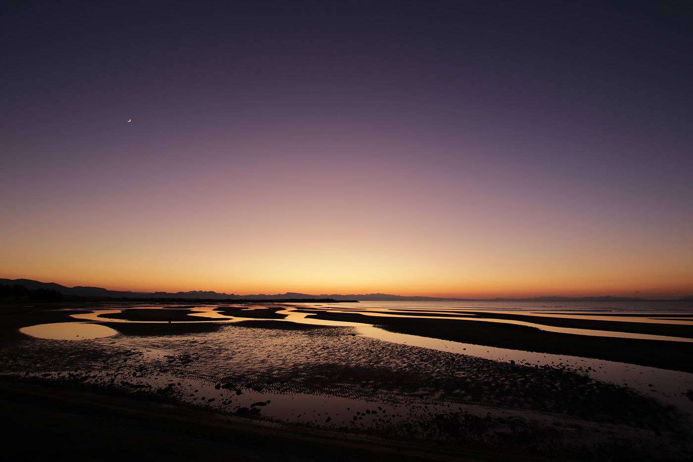 真玉海岸の夕焼け